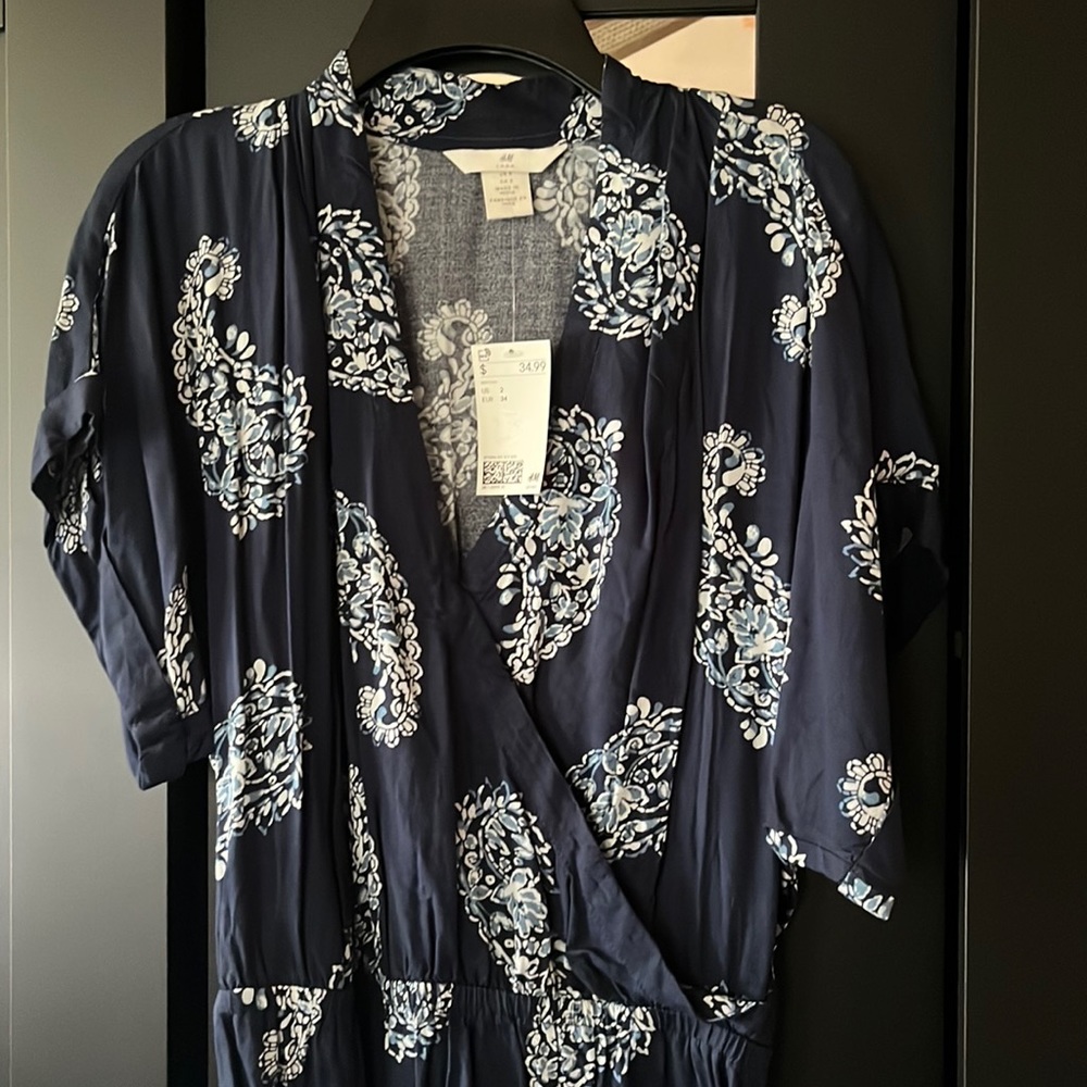 H&M Brand dress size US2 blue
